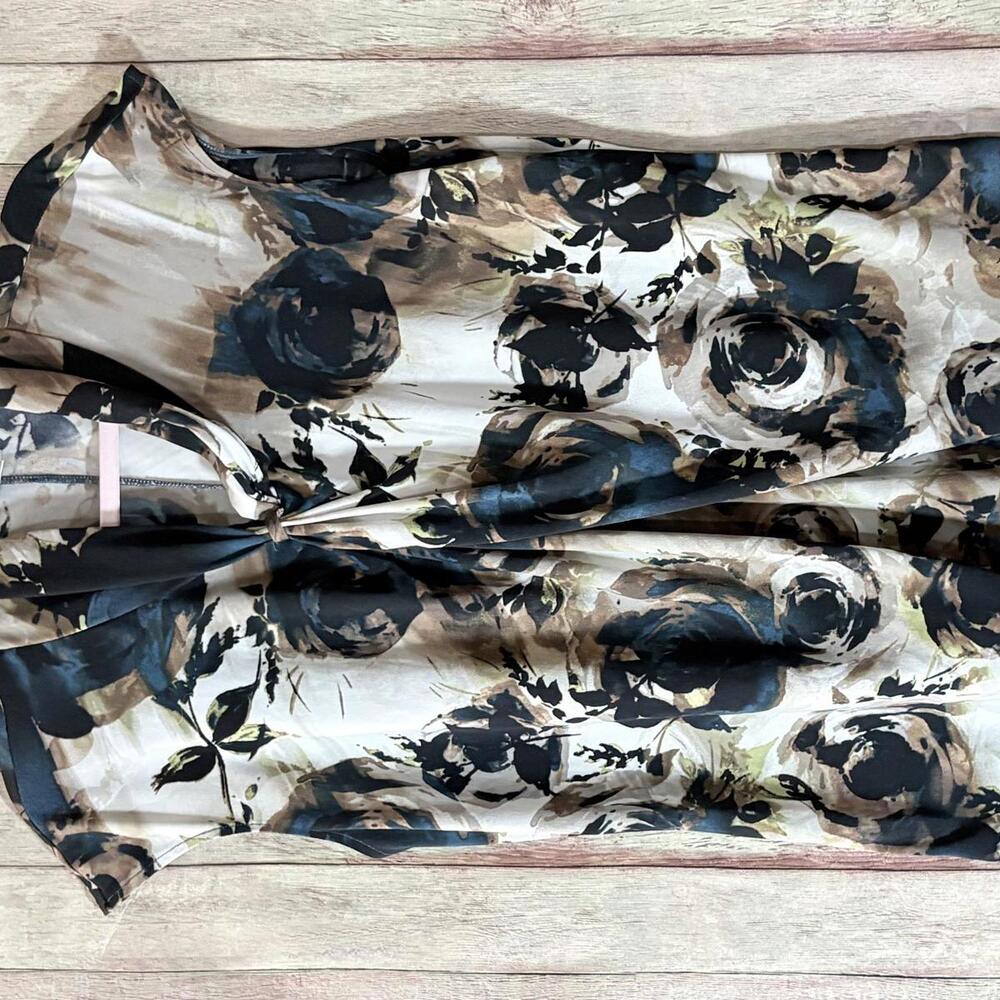 Worthington Stretch Floral Print Sleeveless Blouse XL - Picture 2 of 13